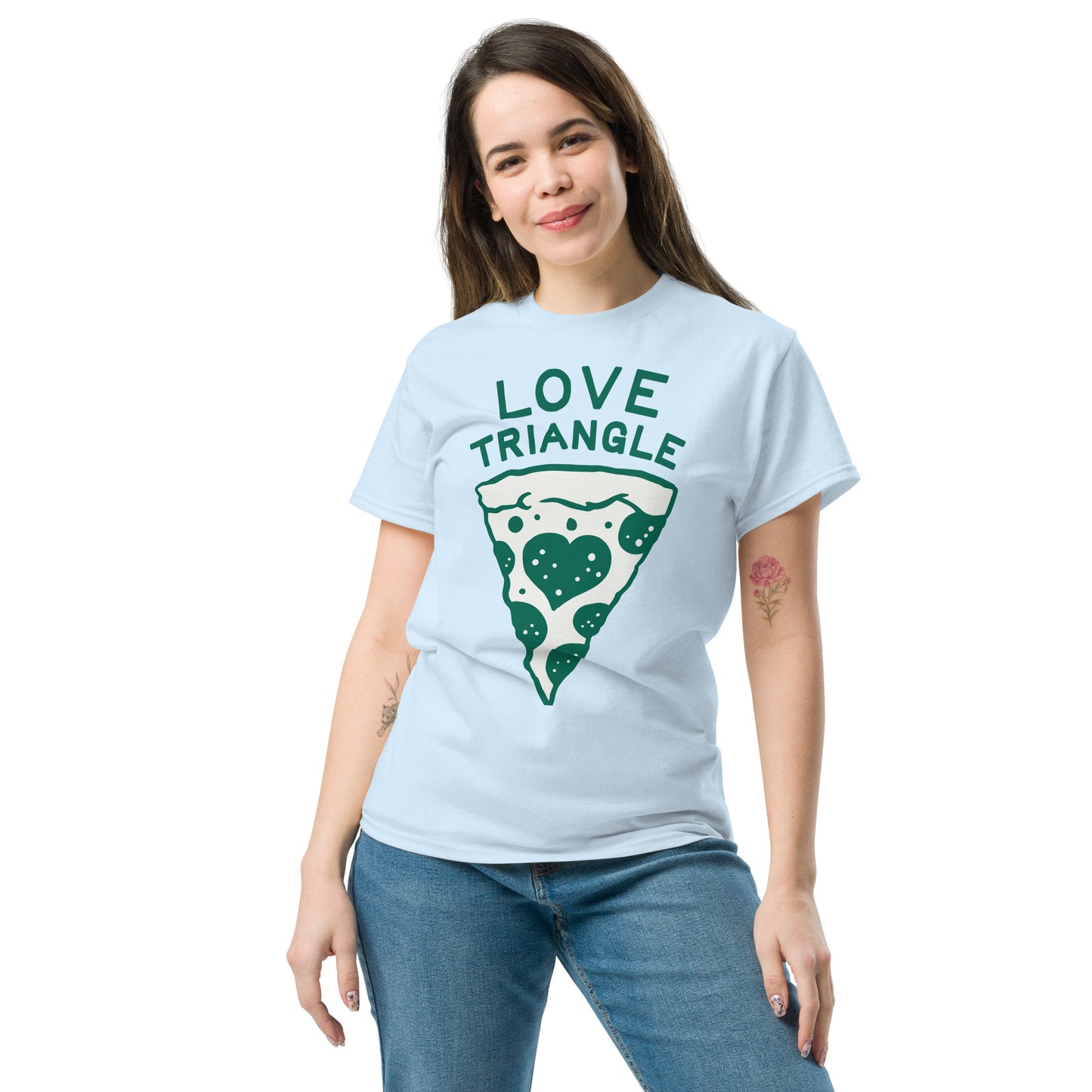 Pizza Love Triangle Tee