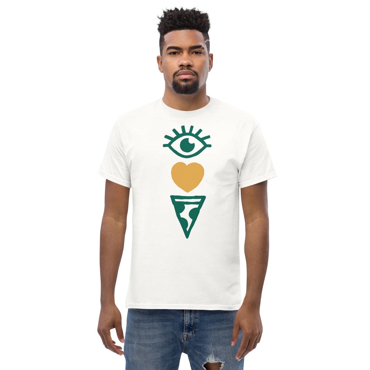 I Heart Pizza Emoji Tee