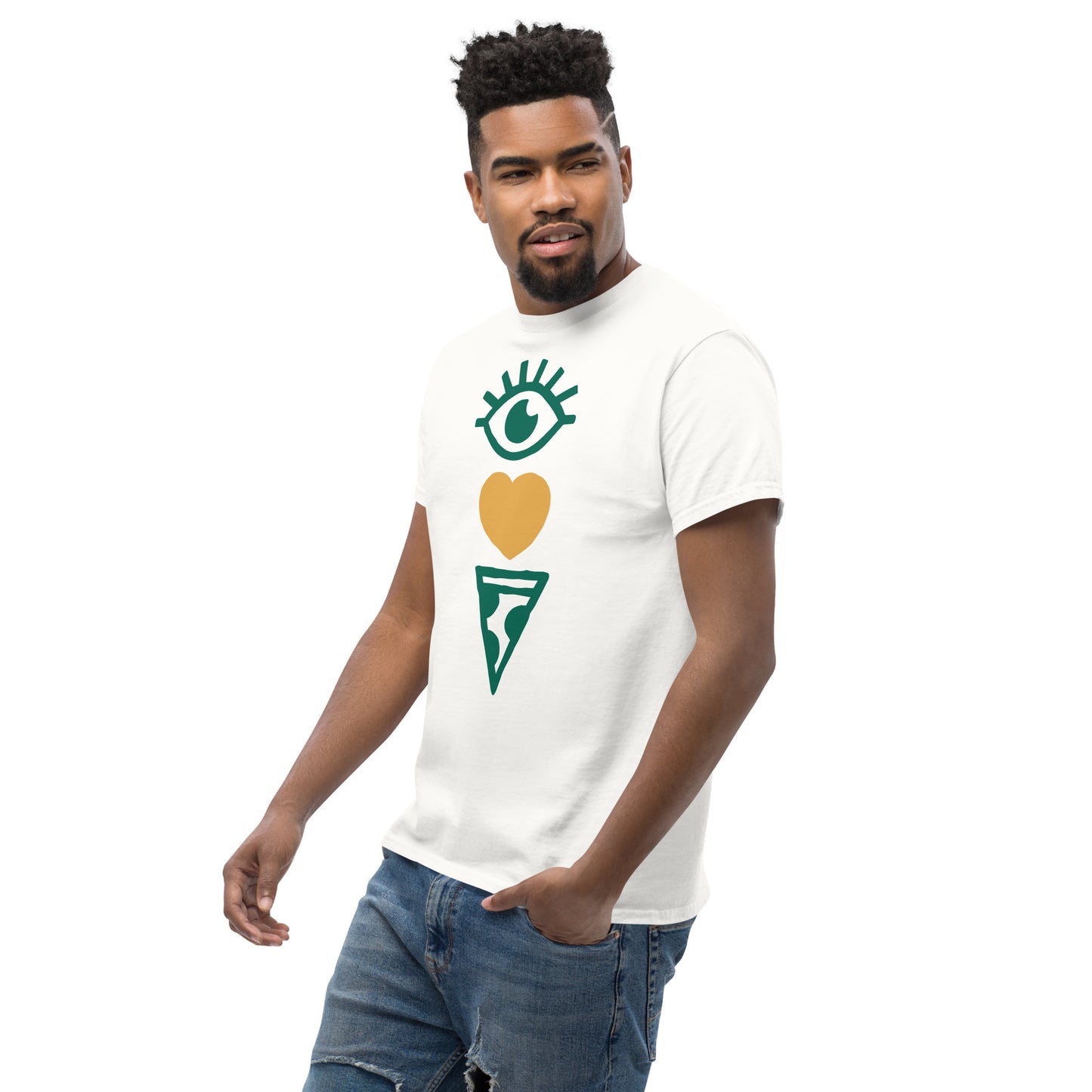 I Heart Pizza Emoji Tee