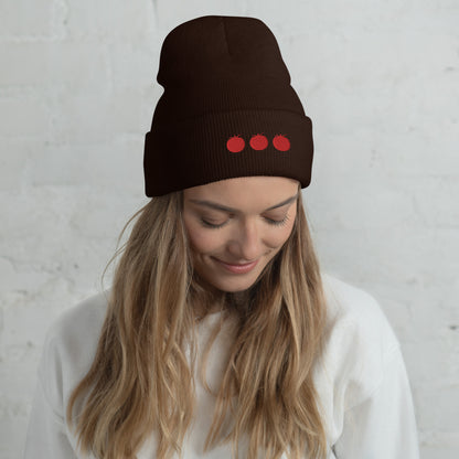 Tomato Cuffed Beanie