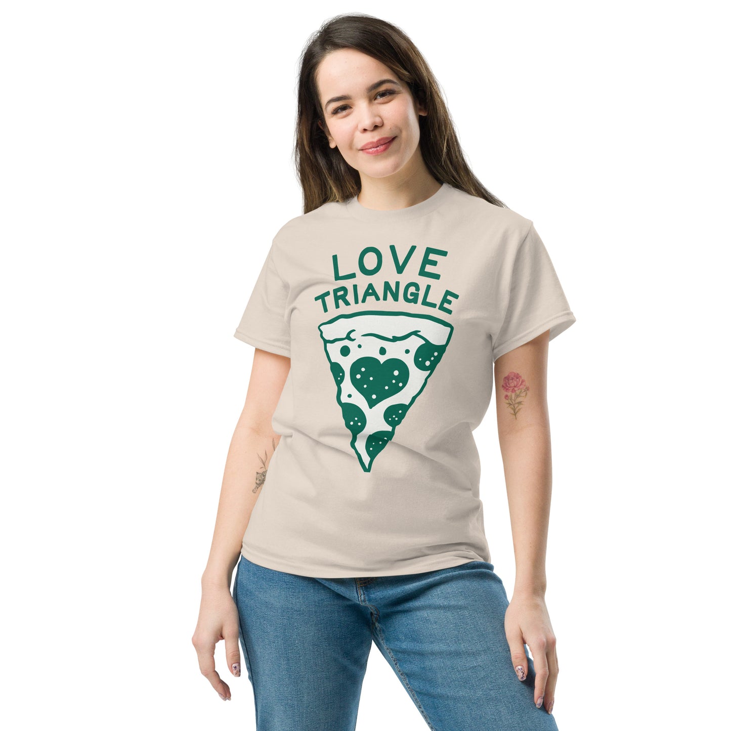 Pizza Love Triangle Tee