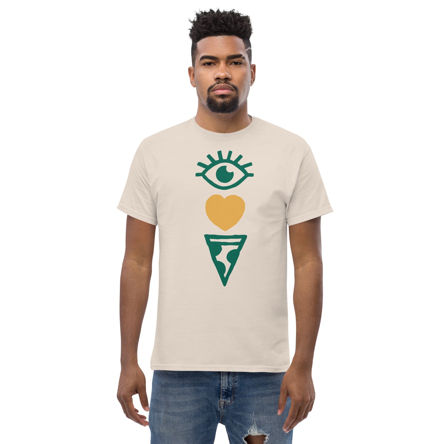 I Heart Pizza Emoji Tee