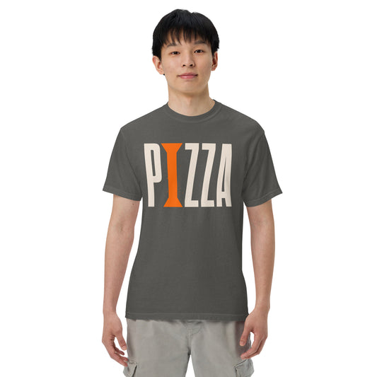 Pizza + Orange Column: Unisex garment-dyed heavyweight t-shirt