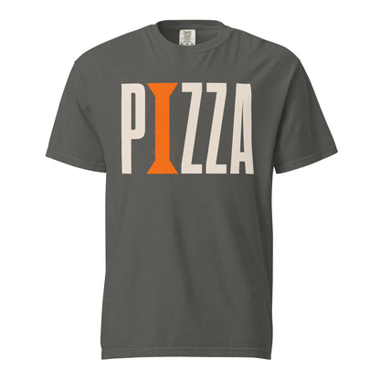 Pizza + Orange Column: Unisex garment-dyed heavyweight t-shirt